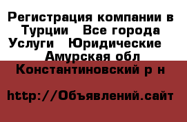 Регистрация компании в Турции - Все города Услуги » Юридические   . Амурская обл.,Константиновский р-н